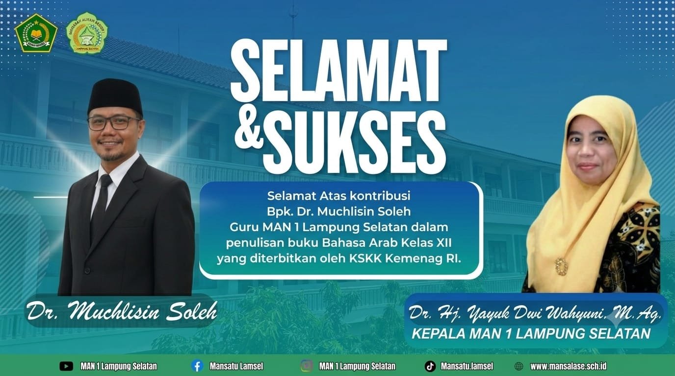 Kontribusi Guru MAN 1 Lampung Selatan dalam Penulisan Buku Bahasa Arab Terbitan KSKK Kemenag RI