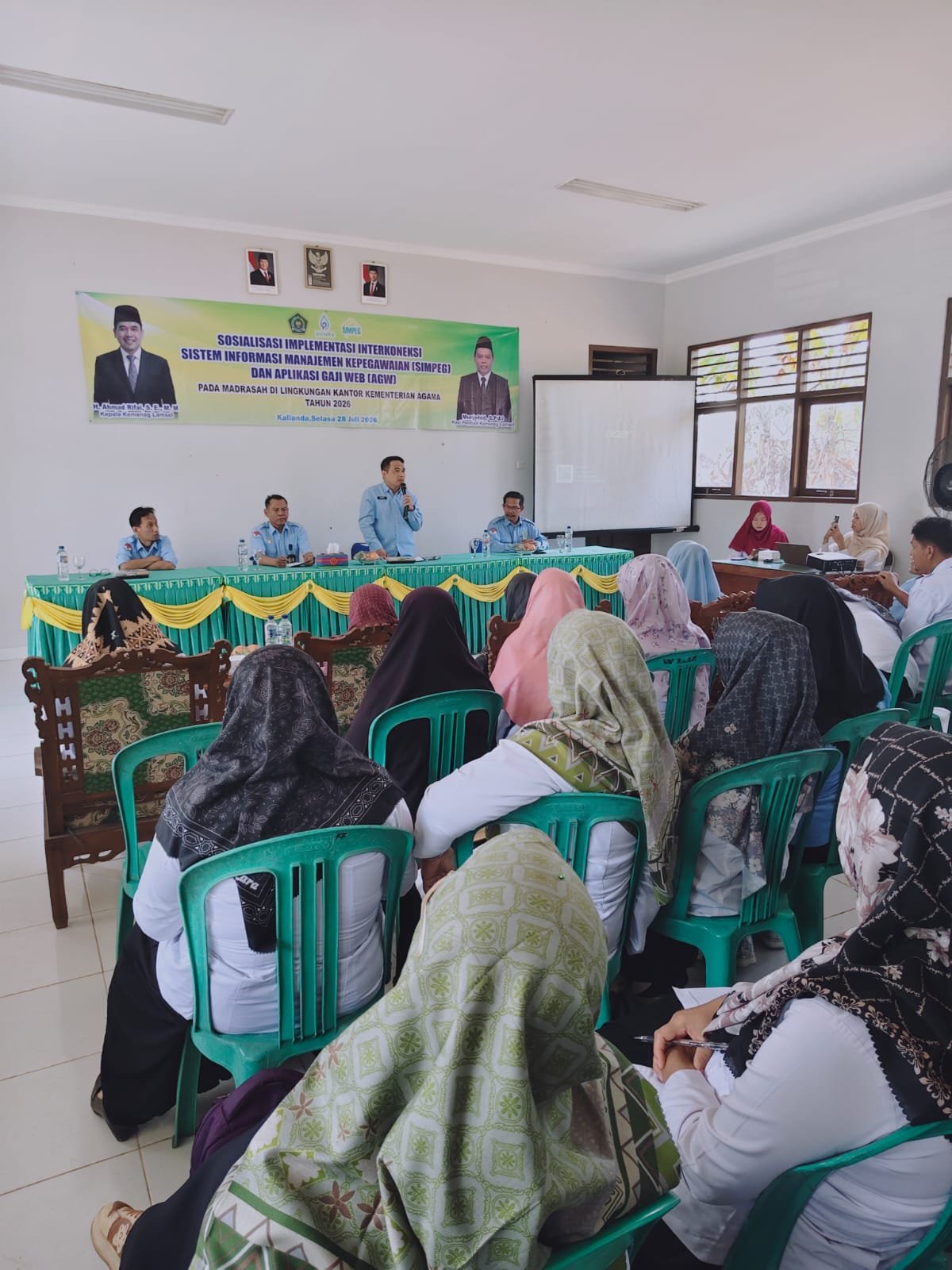 MAN 1 Lampung Selatan Jadi Tuan Rumah Sosialisasi Implementasi SIMPEG dan Aplikasi Gaji Web bagi Guru DPK Madrasah Swasta
